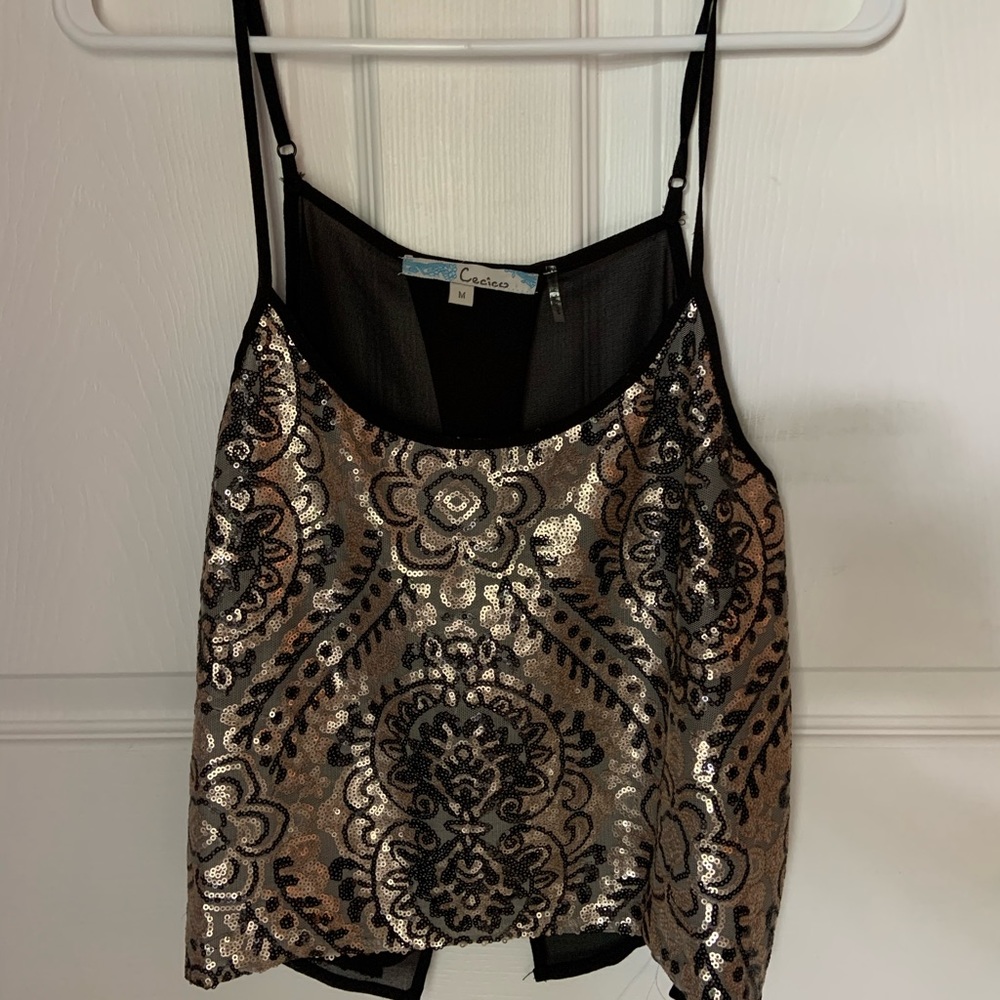 Francesca’s Sequin Tank Top